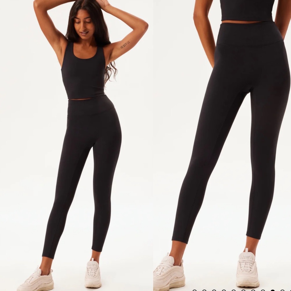 Girlfriend collective high waist compression leggings sz M black.